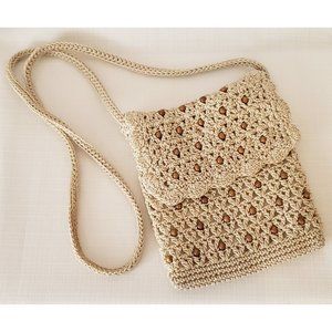 The Sak Crossbody Cream & Beaded Purse